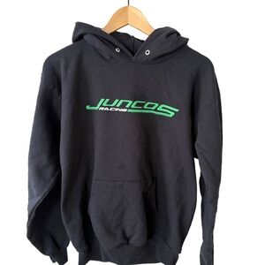 Juncos Racing Black Hoodie Sweatshirt – Hanes ComfortBlend EcoSmart Size M